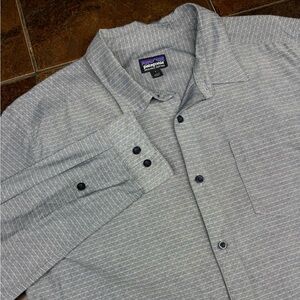 Patagonia Gray Casual Button Down Shirt